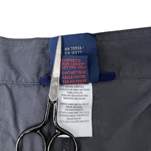 ExOfficio Bugs Away Gray Straight Leg Hiking Field Pants 14 Nylon High Waist - Picture 9 of 15